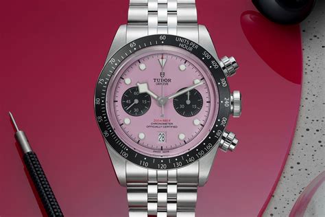 tudor black bay pink for sale|tudor black bay blue face.